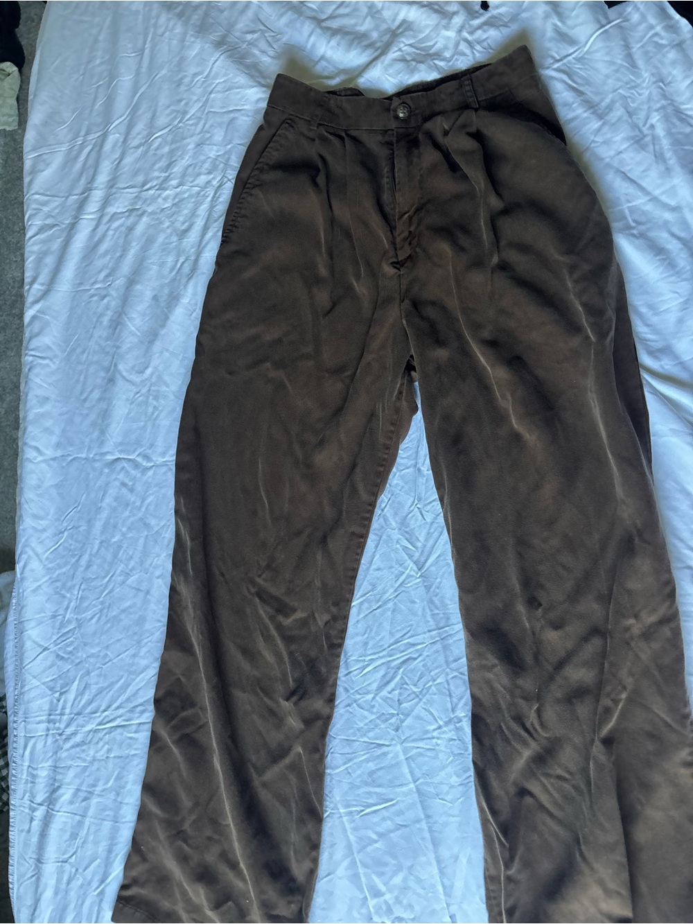 Reformation Women’s Brown Wide Leg Trousers